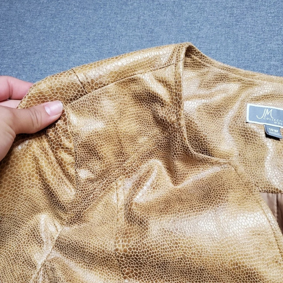 JM Collection Faux Leather Jacket - Picture 8 of 12